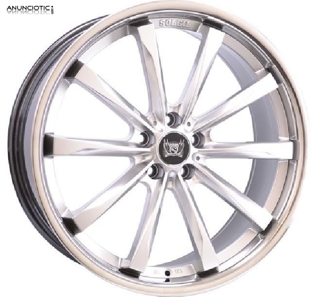 Llantas soleil wheels lxf-2 hypersilver 