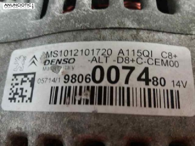 235337 alternador citroen c3 tonic