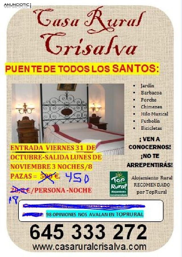 TURISMO RURAL EN CIUDAD REAL. CRISALVA, TURISMO RURAL DE CALIDAD