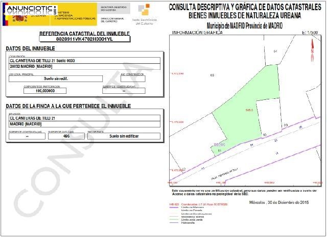 Solar urbano en venta (Casco Vicalvaro)