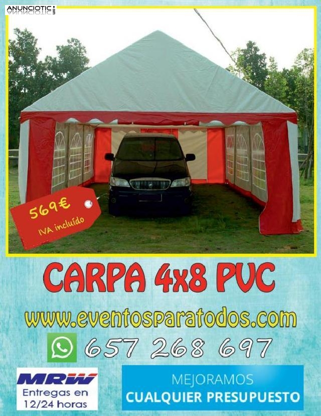 Oferta carpa 4x8 estándar