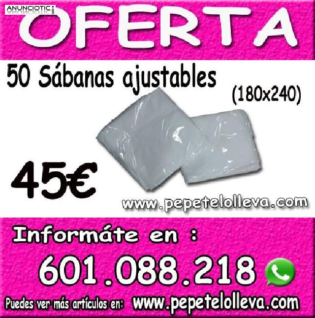 50 sábanas desechables Ajustables 45  pepetelolleva.com