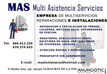 LIMPIEZA Y DESINFECCION ALJIBES CON CERTIFICACION MALAGA Y PROV. 666612230