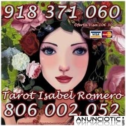 Isabel Romero, tarotistas y vidente. Oferta Visa 10 30 min