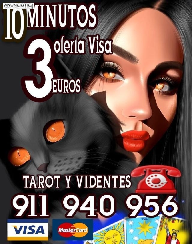 OFERTA 3 EUROS LECTURA DE TAROT Y VIDENTES VISA .