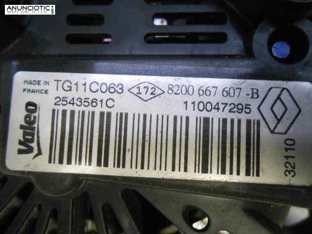 Alternador 3169815 2543561c dacia duster