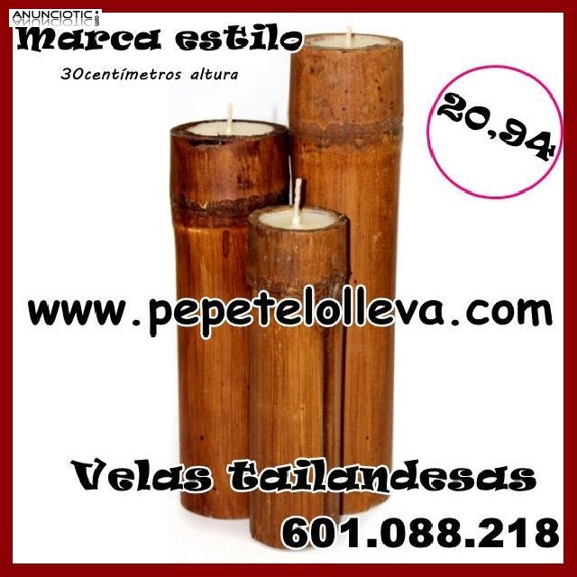 Velas Thailandesas de Bambú 20,94