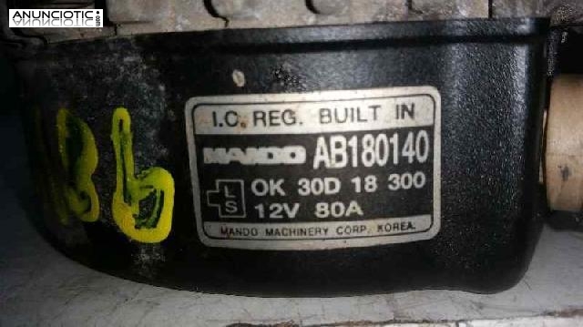 Alternador 3622016 ab180140 kia rio a5d