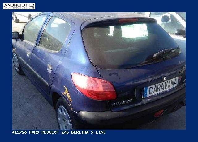 413720 faro peugeot 206 berlina x-line