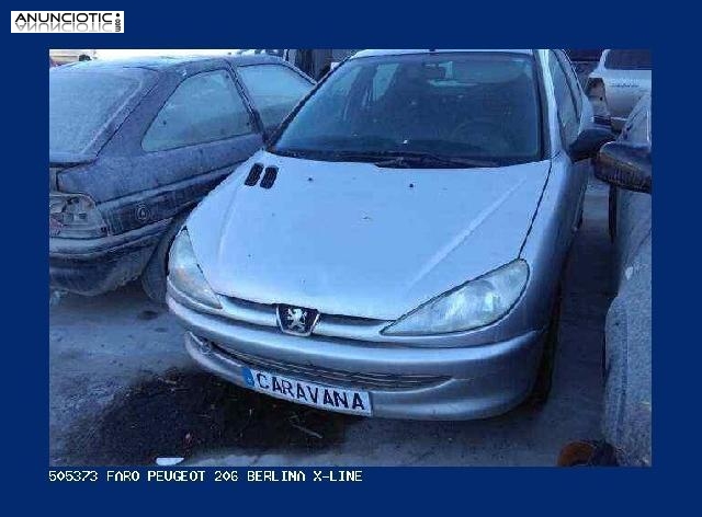 505373 faro peugeot 206 berlina x-line