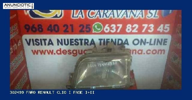 302499 faro renault clio i fase i+ii