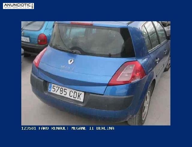 123581 faro renault megane ii berlina