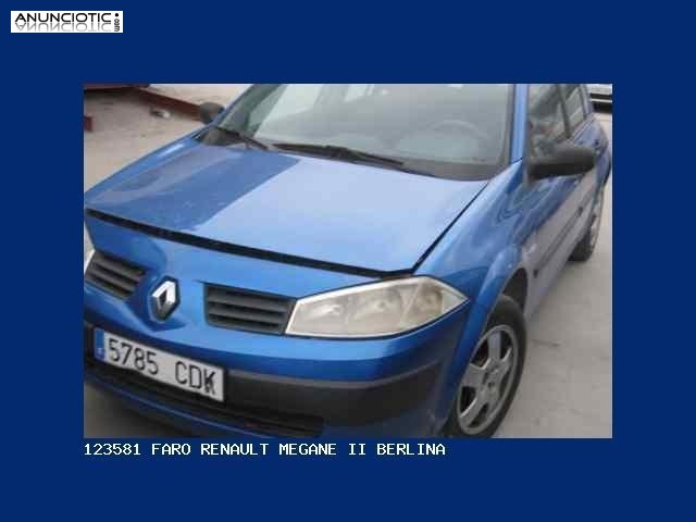 123581 faro renault megane ii berlina