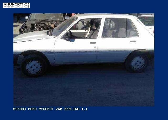 693993 faro peugeot 205 berlina 1.1