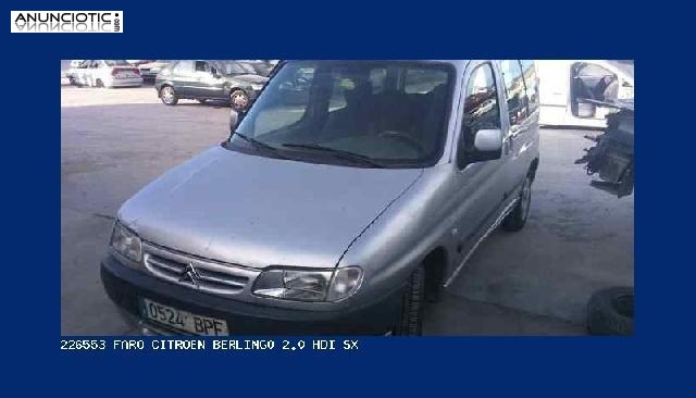 226553 faro citroen berlingo 2.0 hdi sx