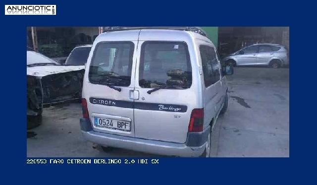 226553 faro citroen berlingo 2.0 hdi sx