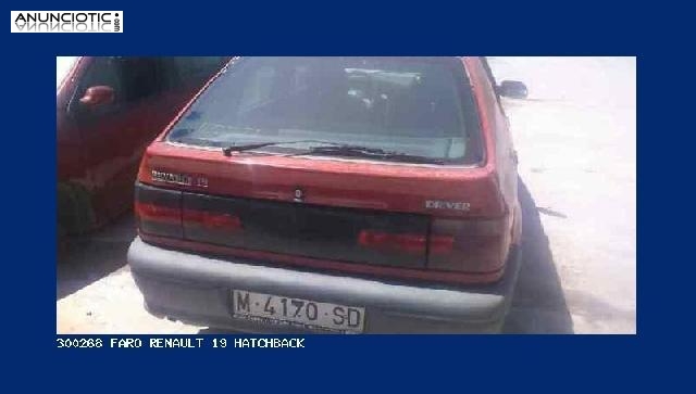 300268 faro renault 19 hatchback