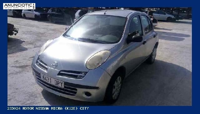 233024 motor nissan micra (k12e) city