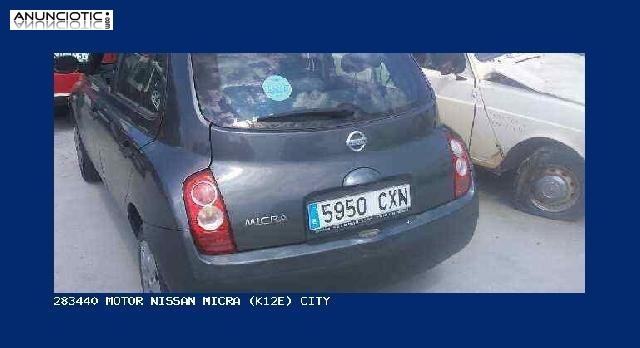 283440 motor nissan micra (k12e) city