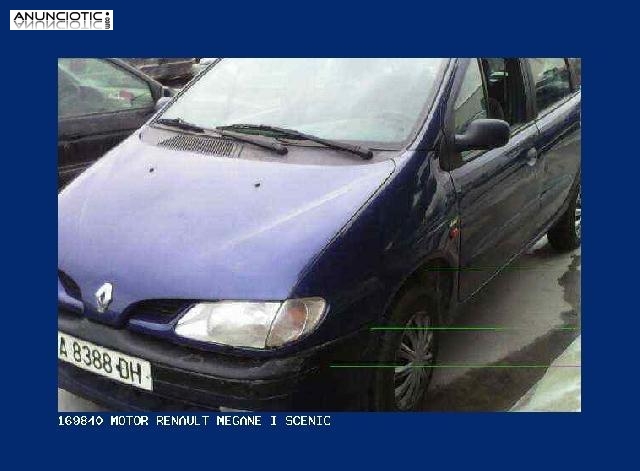 169840 motor renault megane i scenic