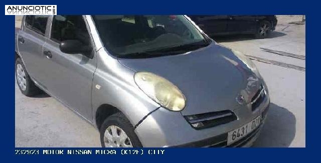 232923 motor nissan micra (k12e) city