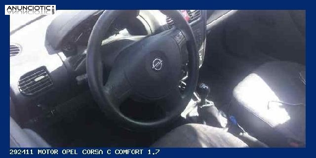 292411 motor opel corsa c comfort 1.7