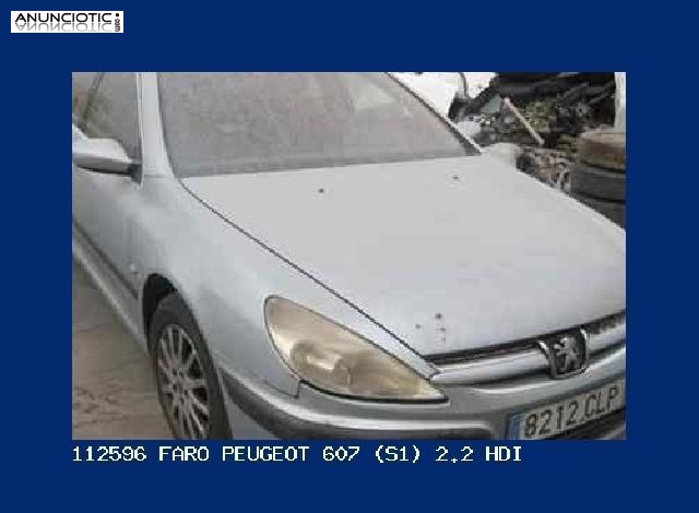 112596 faro peugeot 607 (s1) 2.2 hdi