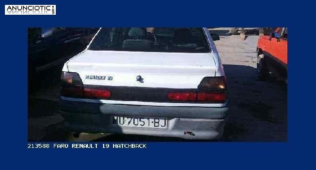 213588 faro renault 19 hatchback