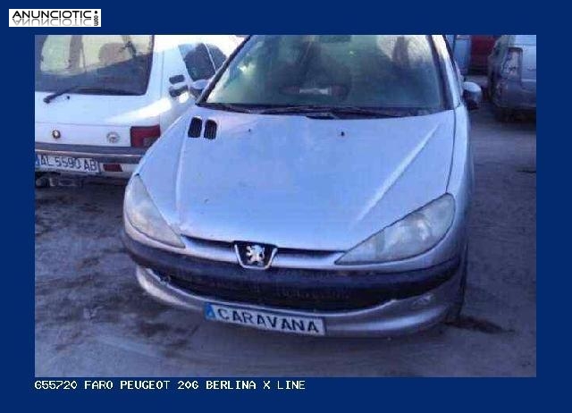 655720 faro peugeot 206 berlina x-line