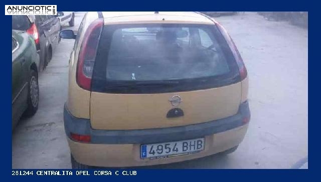 281244 centralita opel corsa c club