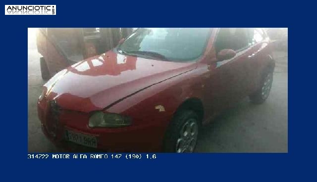 314722 motor alfa romeo 147 (190) 1.6