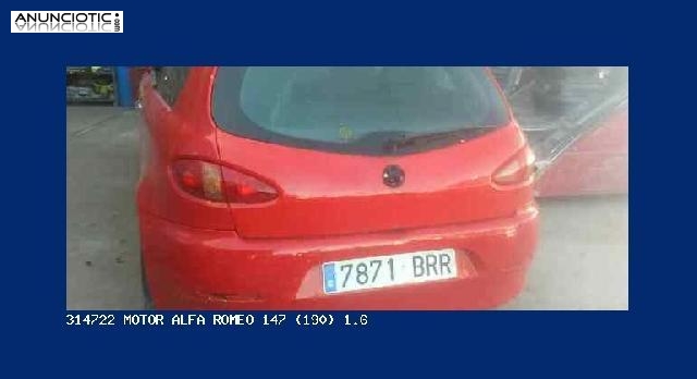 314722 motor alfa romeo 147 (190) 1.6