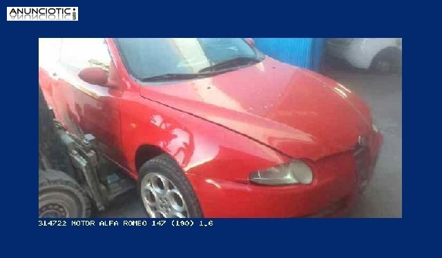 314722 motor alfa romeo 147 (190) 1.6