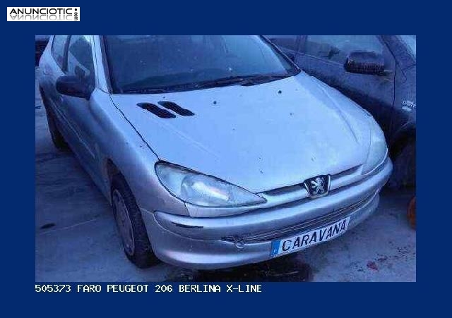 505373 faro peugeot 206 berlina x-line