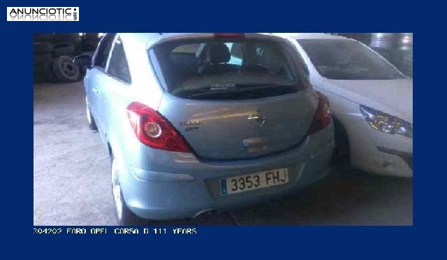 304202 faro opel corsa d 111 years