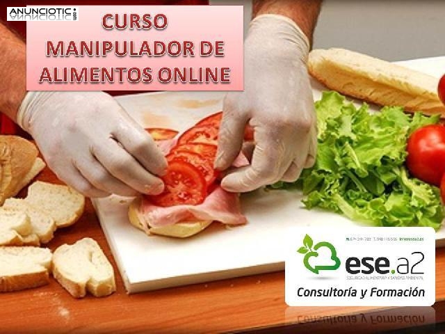 CURSO MANIPULADOR DE ALIMENTOS ONLINE