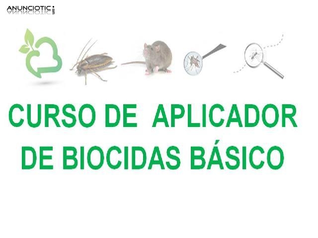 CURSO DE APLICADOR DE BIOCIDAS DE NIVEL BÁSICO.