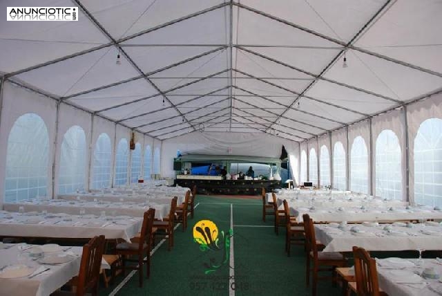 Carpa para celebraciones multitudianrias 20x8 