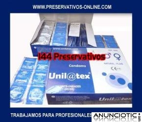 1 Caja 144 Preservativos Unilatex 