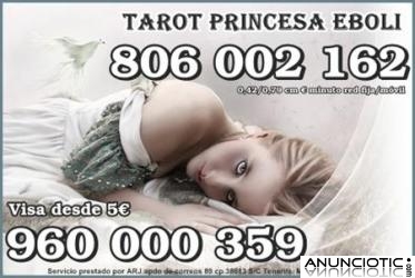 TAROT POR VISA 10 MIN SOLO 5 . TAROT PRINCESA EBOLI 806 BARATO SOLO 0,42CM MIN.