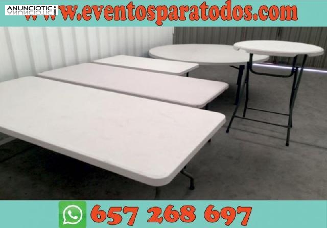 Mesa rectangular para eventos 2m