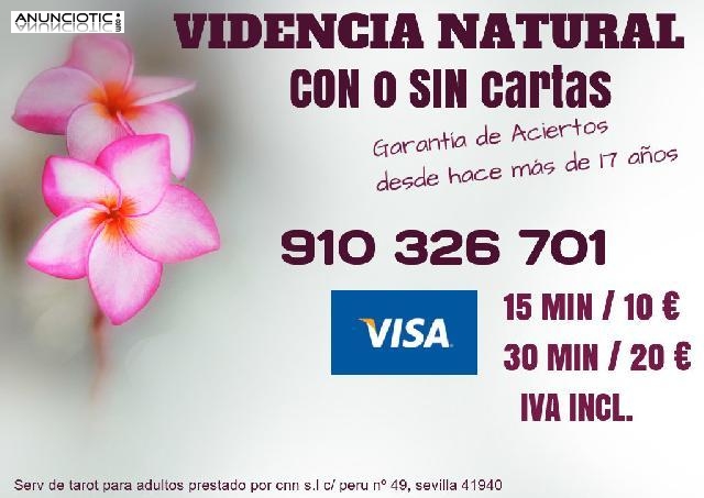 TAROT VISA  OFERTAS  * 910 326 701 *   DESDE  10 EUR