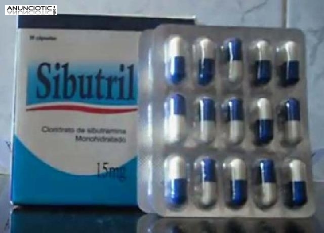  Sibutril 15mg (Sibutramina Meridia) 30 Cápsulas 