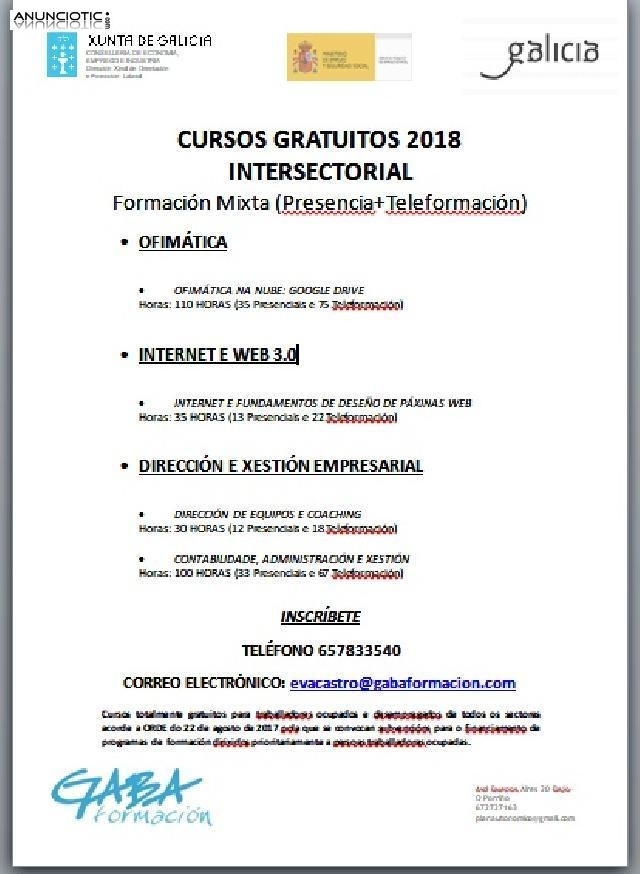 Cursos gratuitos en porriño