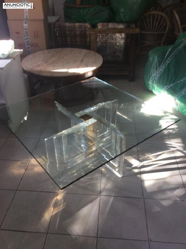 Mesa cristal de centro