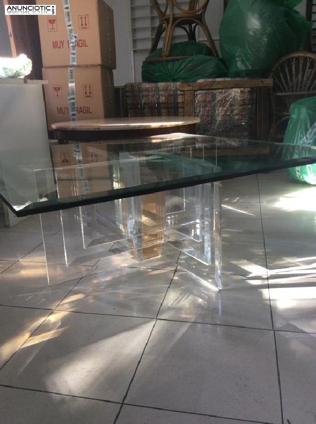 Mesa cristal de centro