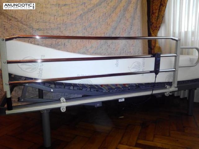 CAMA ARTICULADA CON BARANDILLA Y COLCHON