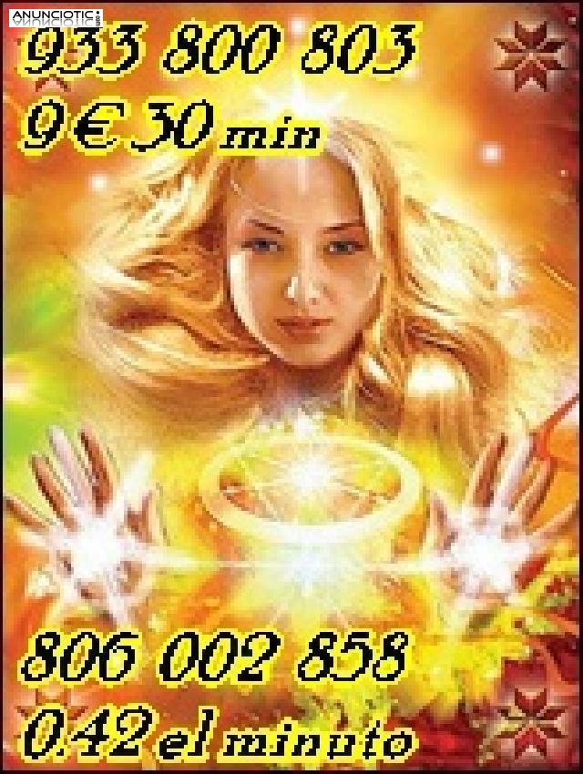 Tarot económico 806 -002-858 - 0,42/0,79 cm y visa 933 800 803