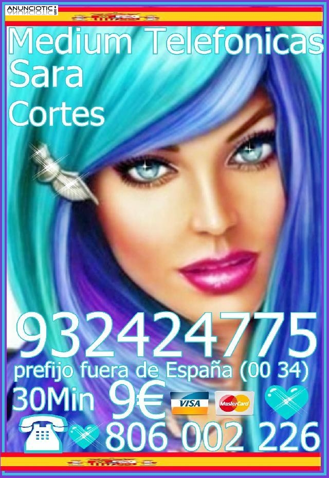 Tarot  Sara Cortes 932 424 775  desde 4 15 min, 7 20mts 9 30mts. 60M 20 