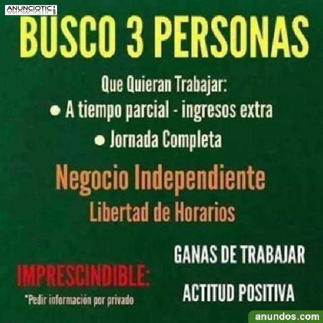 Buscamos 3 personas con ganas de trabajar (Toda España)